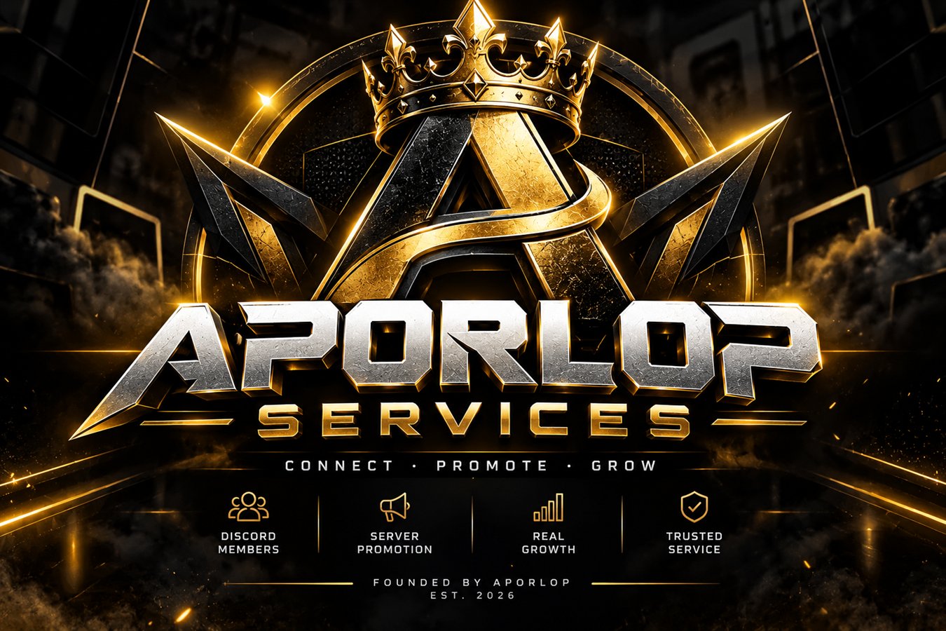 APORLOP SERVICES · Connect · Promote · Grow · Founded by APORLOP